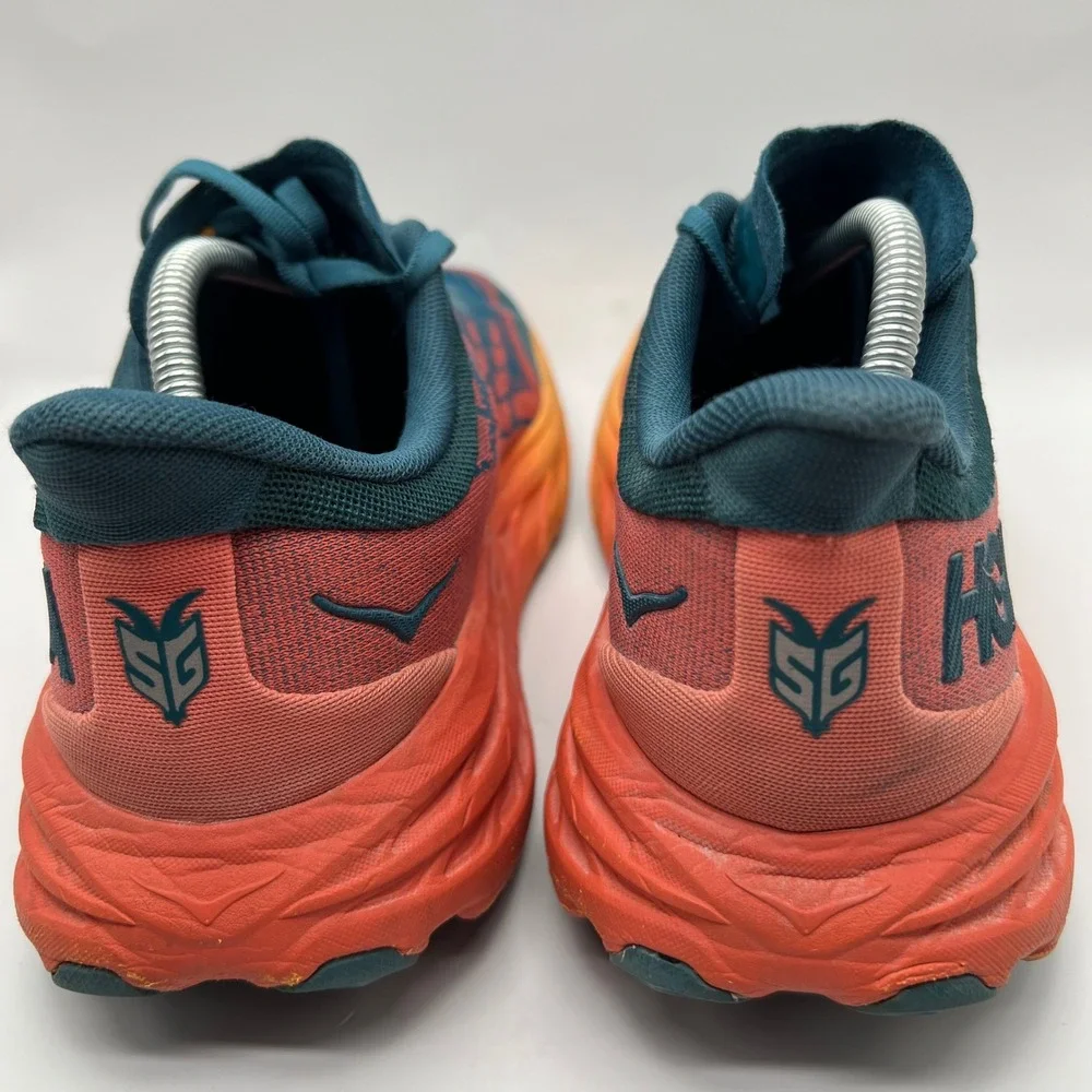 Hoka Speedgoat 5 Womens Trail Running Shoes Blue Coral Hiking outdoor lace